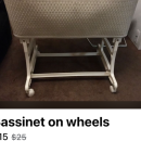 Bassinet on wheels