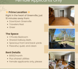 Room for Rent for Female